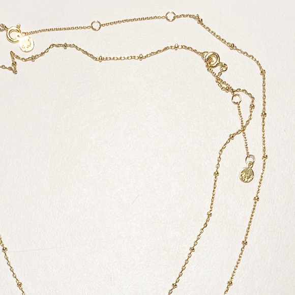 Gorjana Set of 2 Stackable Necklaces Medallion Necklace + Compass Necklace - Picture 8 of 12